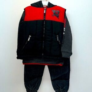 🔥 LRG 3 pc set boys kids Sz 3T long sleeve/vest /jean New